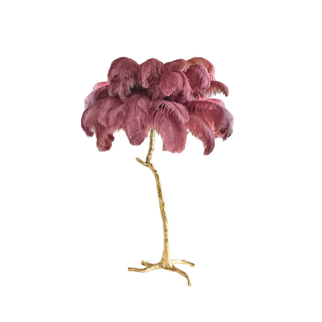 Ostrich Feather Floor Lamp