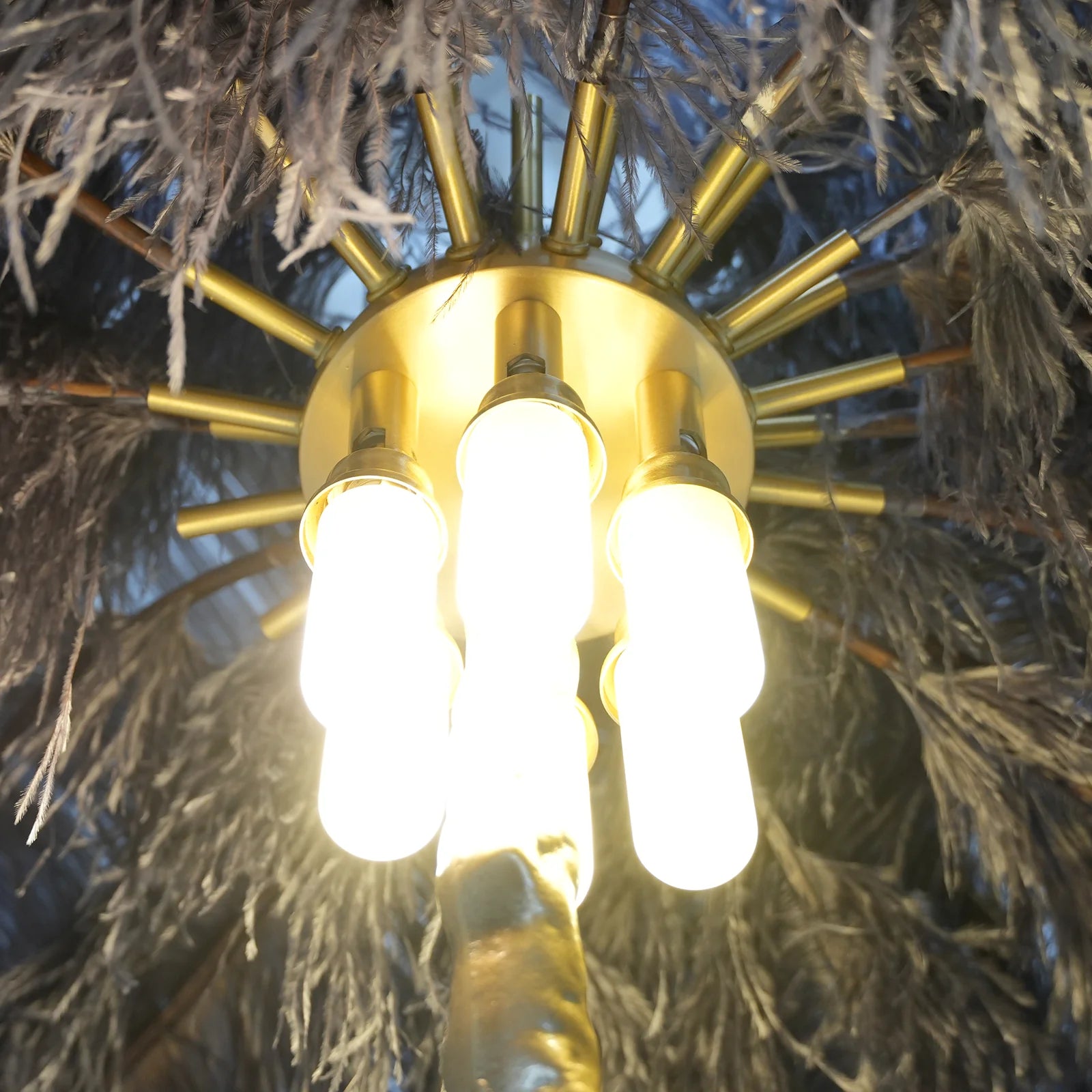 Ostrich Feather Floor Lamp