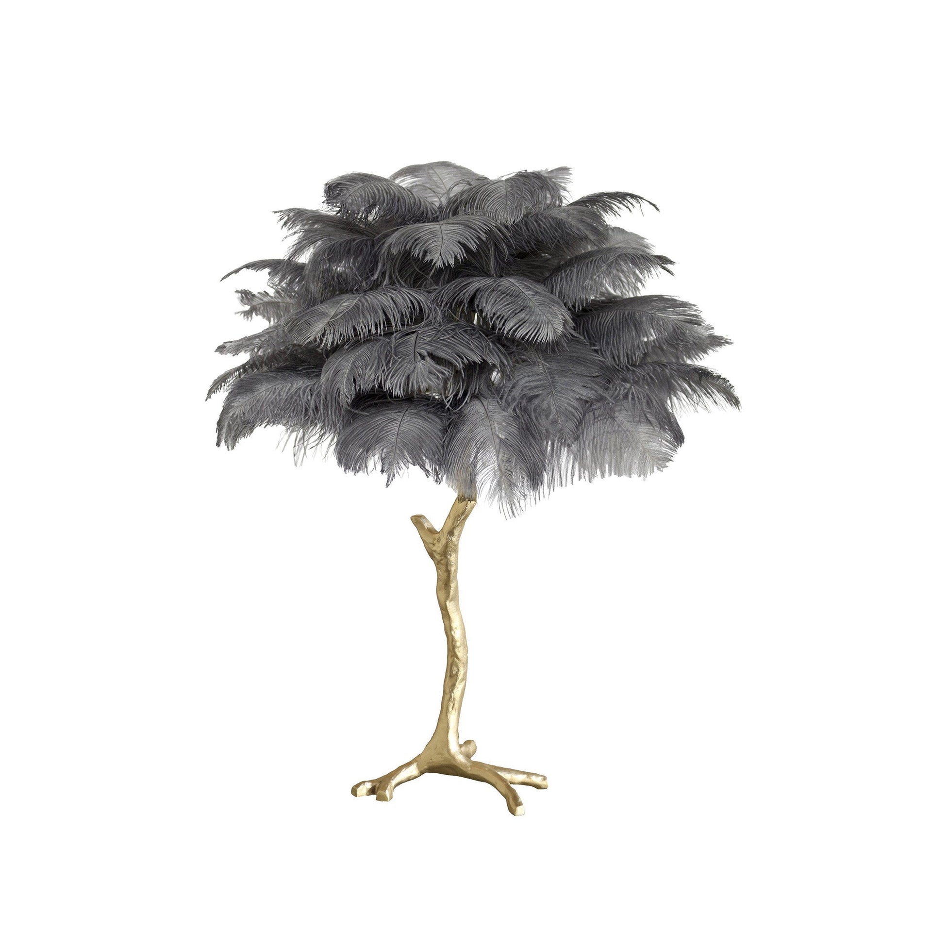 Ostrich Feather Table Lamp