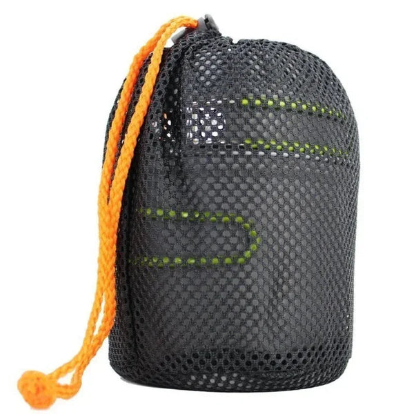 Outdoor Camping Cookware Backpacking Bowl Pot+ Mini Canister Stove Burner Foldable