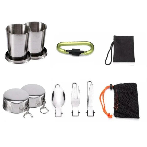 2-3 person Camping Cooking Ware Sets Pots Pans Picnic - Gifts for You 'n Me