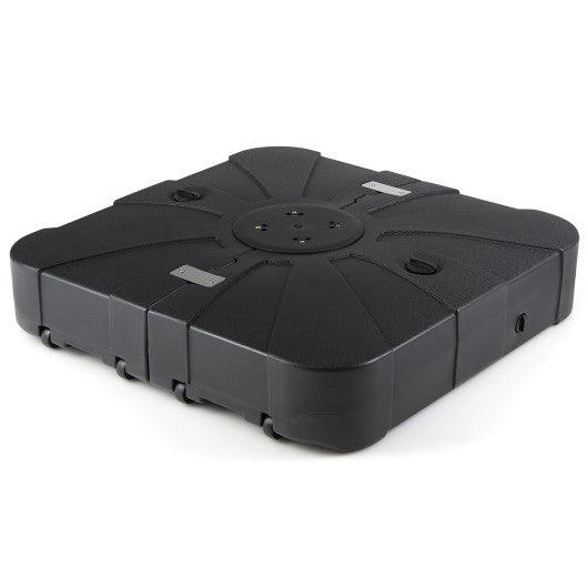 Outdoor Cantilever Umbrella Base Square Water and Sand Fillable Base-35 Inches