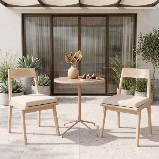 Outdoor Chair Cushion Set of 6 Waterproof Olefin Seat Cushions-Beige