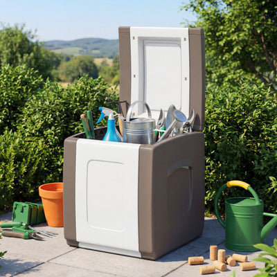 Outdoor Deck Box with Lid for Packages and Garden-Beige