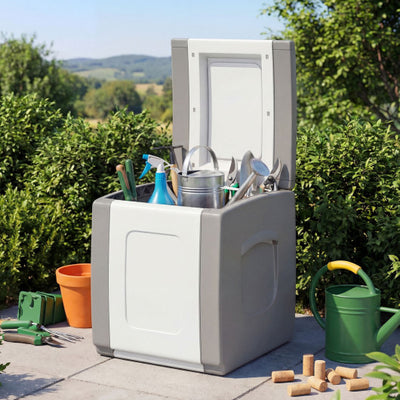 Outdoor Deck Box with Lid for Packages and Garden-Gray