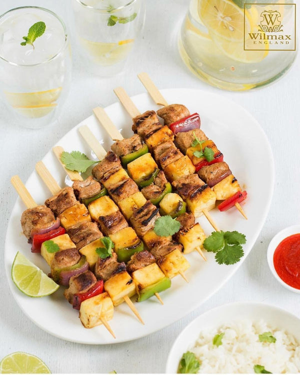 Professional Rolled Rim White Oval Plate / Platter 14