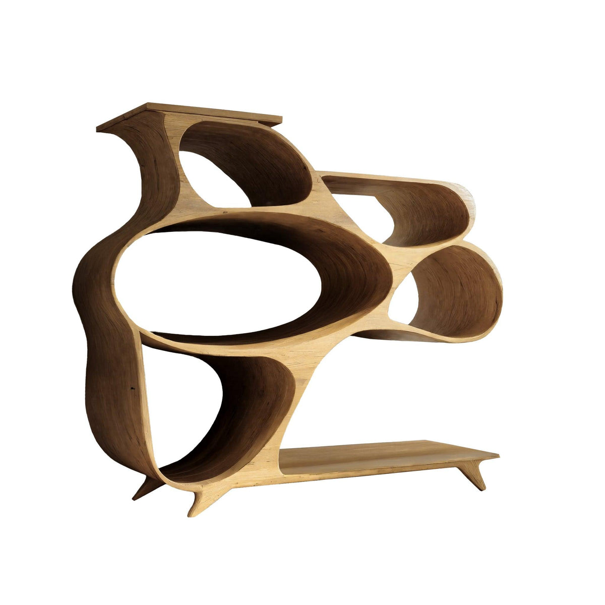 Ovallure Solid Wood Bookshelf