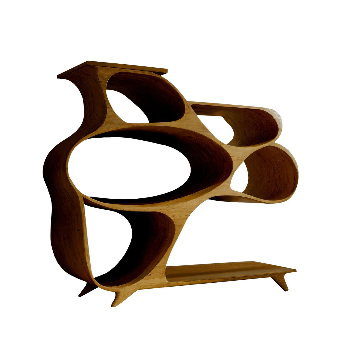 Ovallure Solid Wood Bookshelf