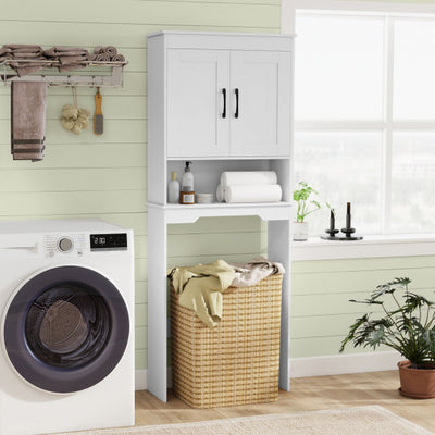 Over Toilet Space Saver Bathroom Organizer with Storage Cabinet