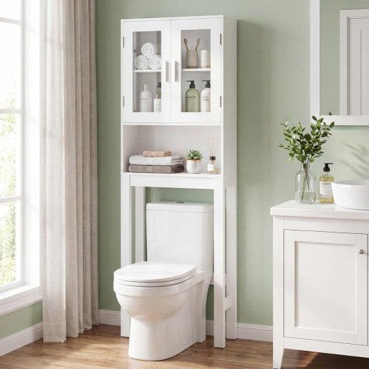 Over the Toilet Bathroom Storage Cabinet with Adjustable Shelf