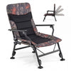 Oversized Foldable Fishing Chair for Adults with Armrest-Multicolor
