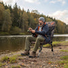 Oversized Foldable Fishing Chair for Adults with Armrest-Multicolor