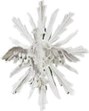 Owl Sculpture - Decorative Metal 11"H - White / United States