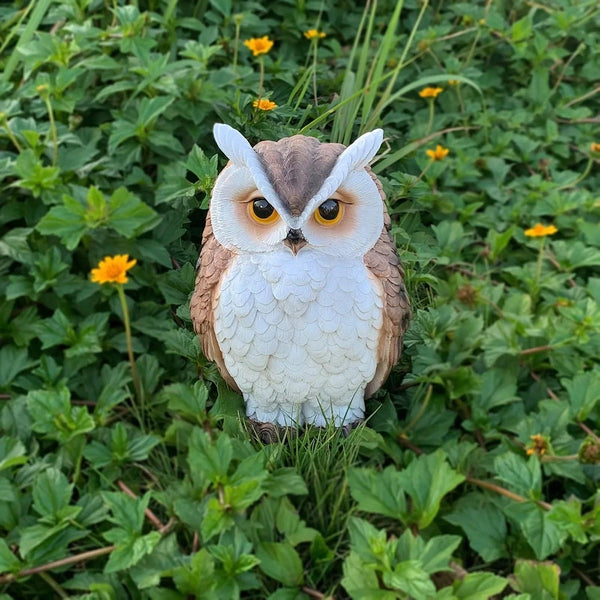 Owl Statue - Lifelike Ceramic Garden Decor