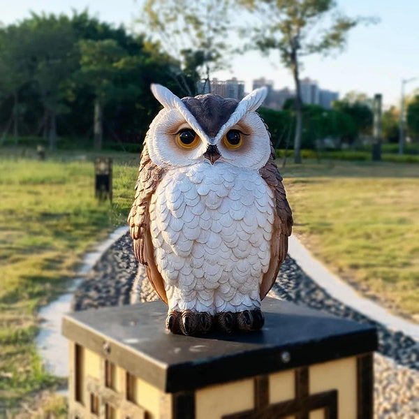 Owl Statue - Lifelike Ceramic Garden Decor
