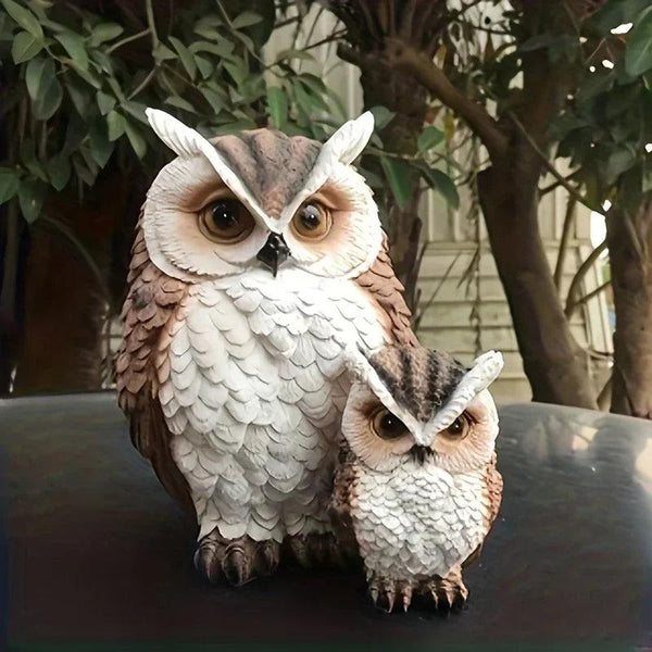 Owl Statue - Lifelike Ceramic Garden Decor