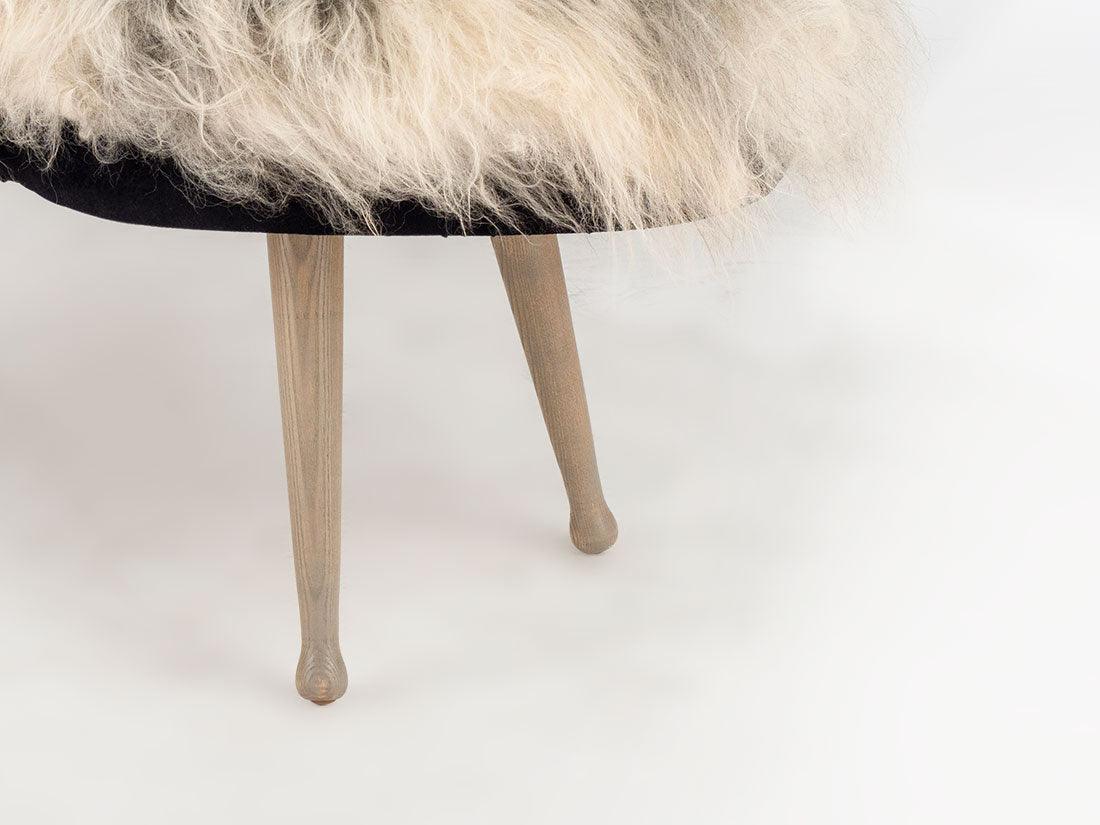 Freeform Icelandic Bench (Grey and White)