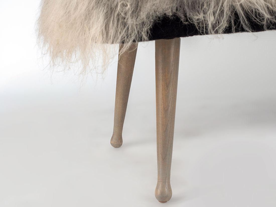 Freeform Icelandic Bench (Grey and White)