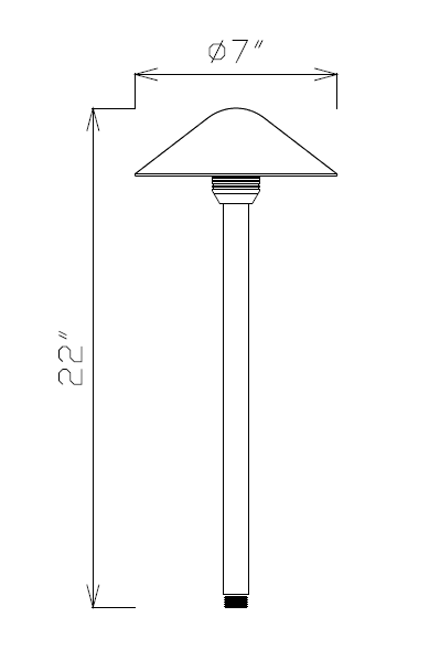 Conical AL Black 2-PACK Path Landscape Light - Gifts for You 'n Me