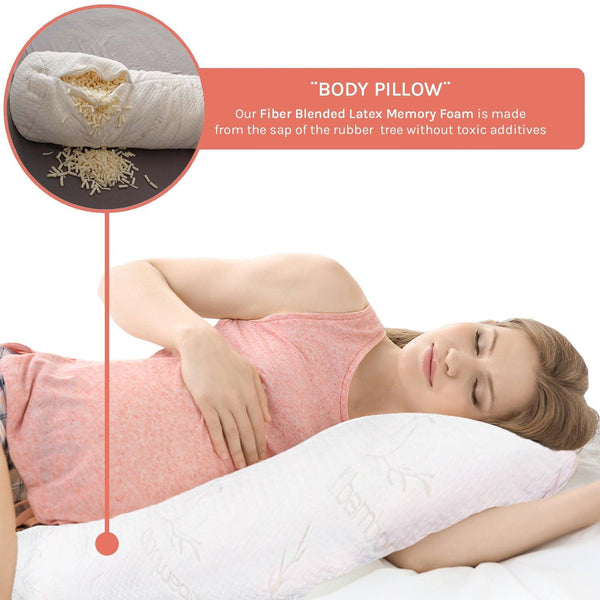 Organic Latex Straight Body Pillow