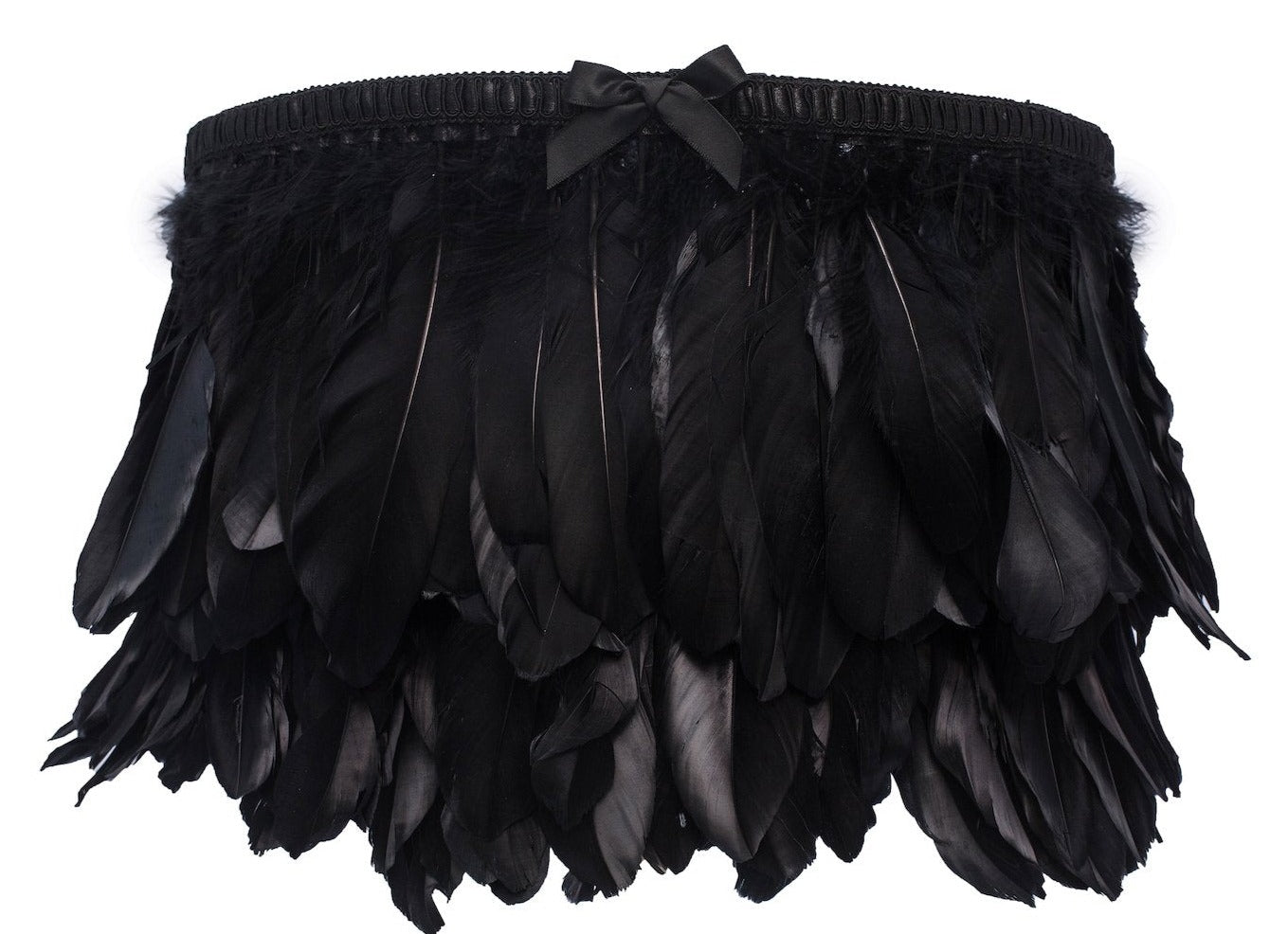 Zool Black Feather Lamp Shade (Spider)