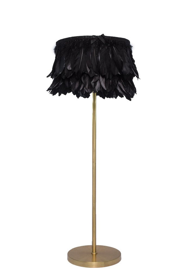 Zool Black Feather Lamp Shade (Spider)