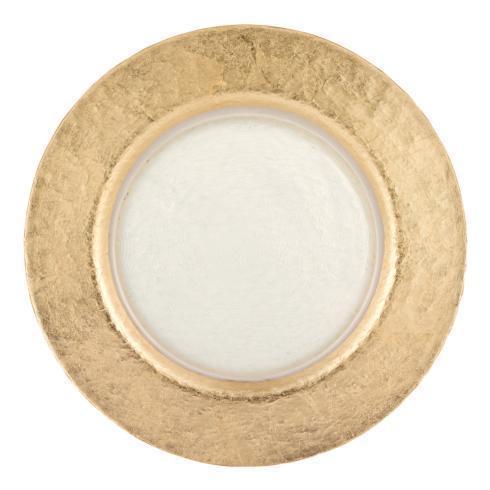Authentic Gold Leaf Round 13” Glass Charger Plate - Gifts for You 'n Me