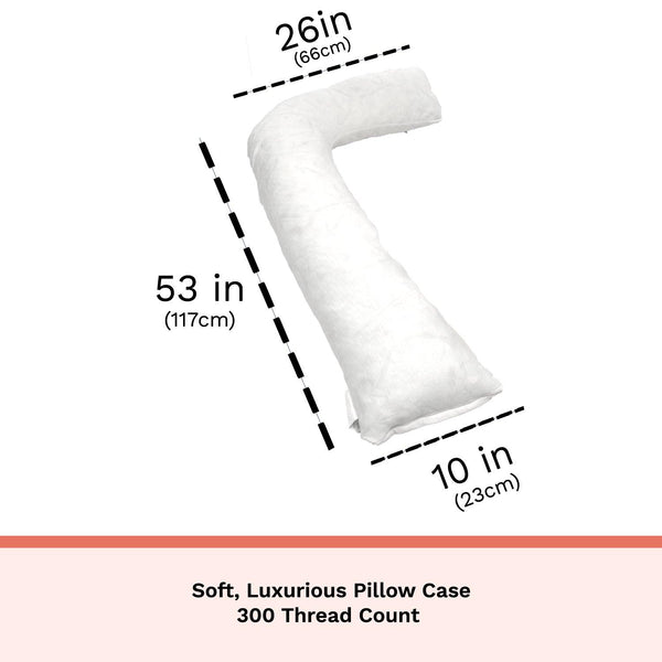 Organic Latex J-Shape Body Pillow