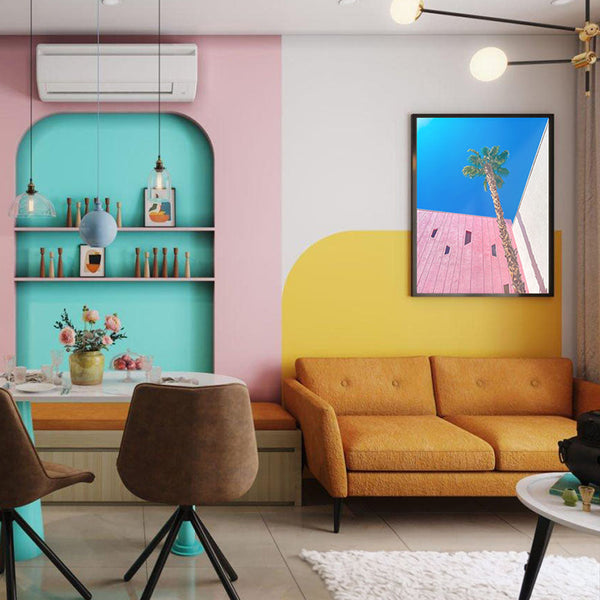 Palm Tree Reverie - Paper Framed Wall Art