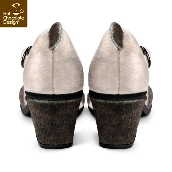 Hot Chocolate Design Mid Heels Panda Women's Mary Jane Pump