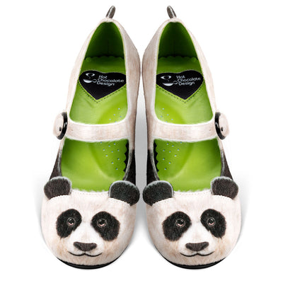 Chocolaticas® Mid Heels Panda Women's Mary Jane Pump