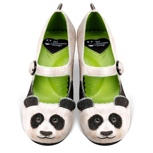 Chocolaticas® Mid Heels Panda Women's Mary Jane Pump