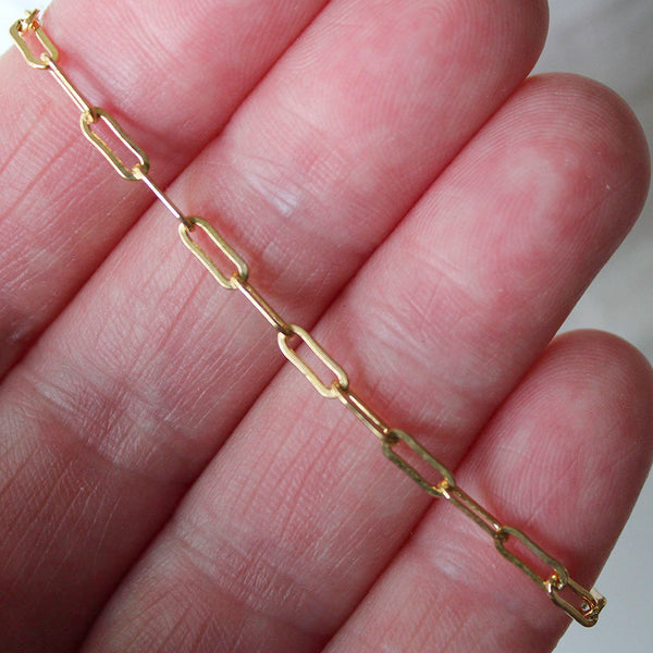 PAPERCLIP BRACELET - 14K Gold fill