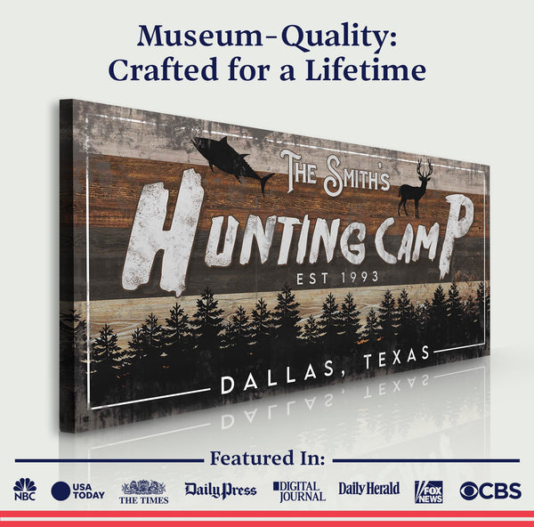 Fishing And Hunting Sign IV