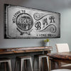 Bar Sign - 20x10 inch Medium Premium Gallery Wrapped / Style 1