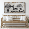 Homestead Sign II - 20x10 inch Medium Premium Gallery Wrapped / Style 1