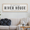 River House Sign - 12x36 inch Medium Premium Gallery Wrapped / Style 1