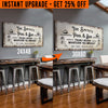 Upgrade Your 48x24 Inches 'Pool & Bar' (Style 1) Canvas To 60x30 Inches