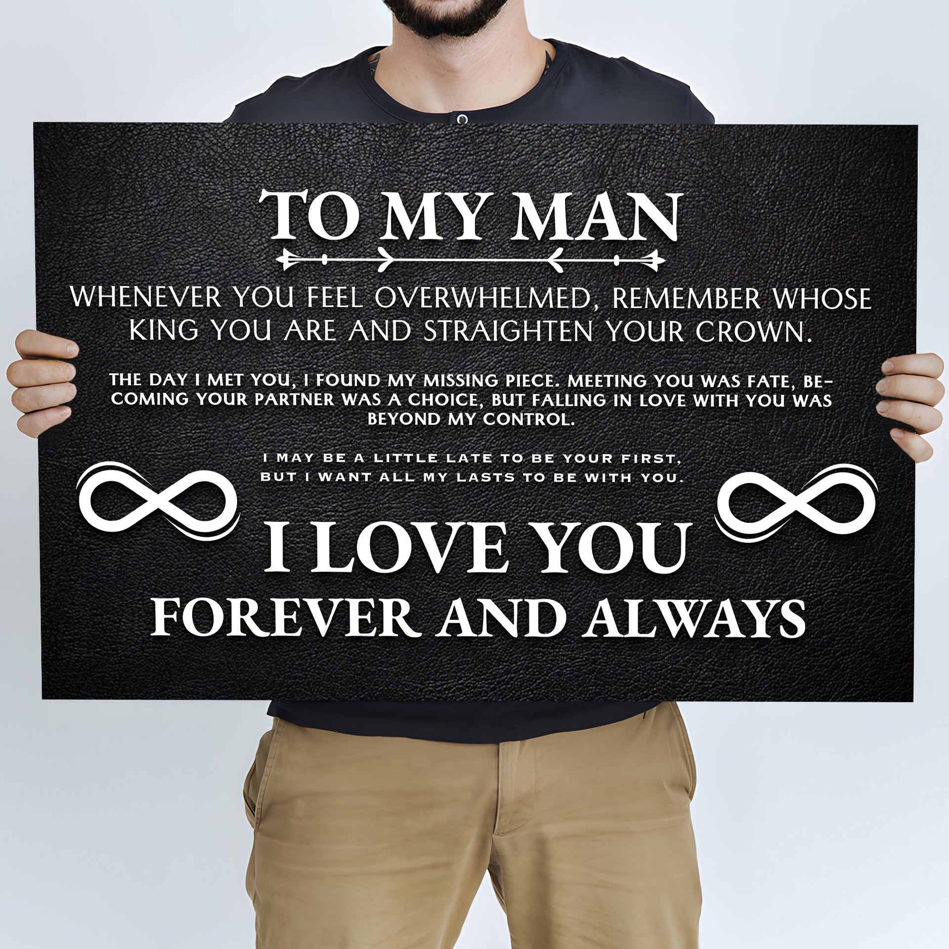 To My Man Father's Day Gift Sign II