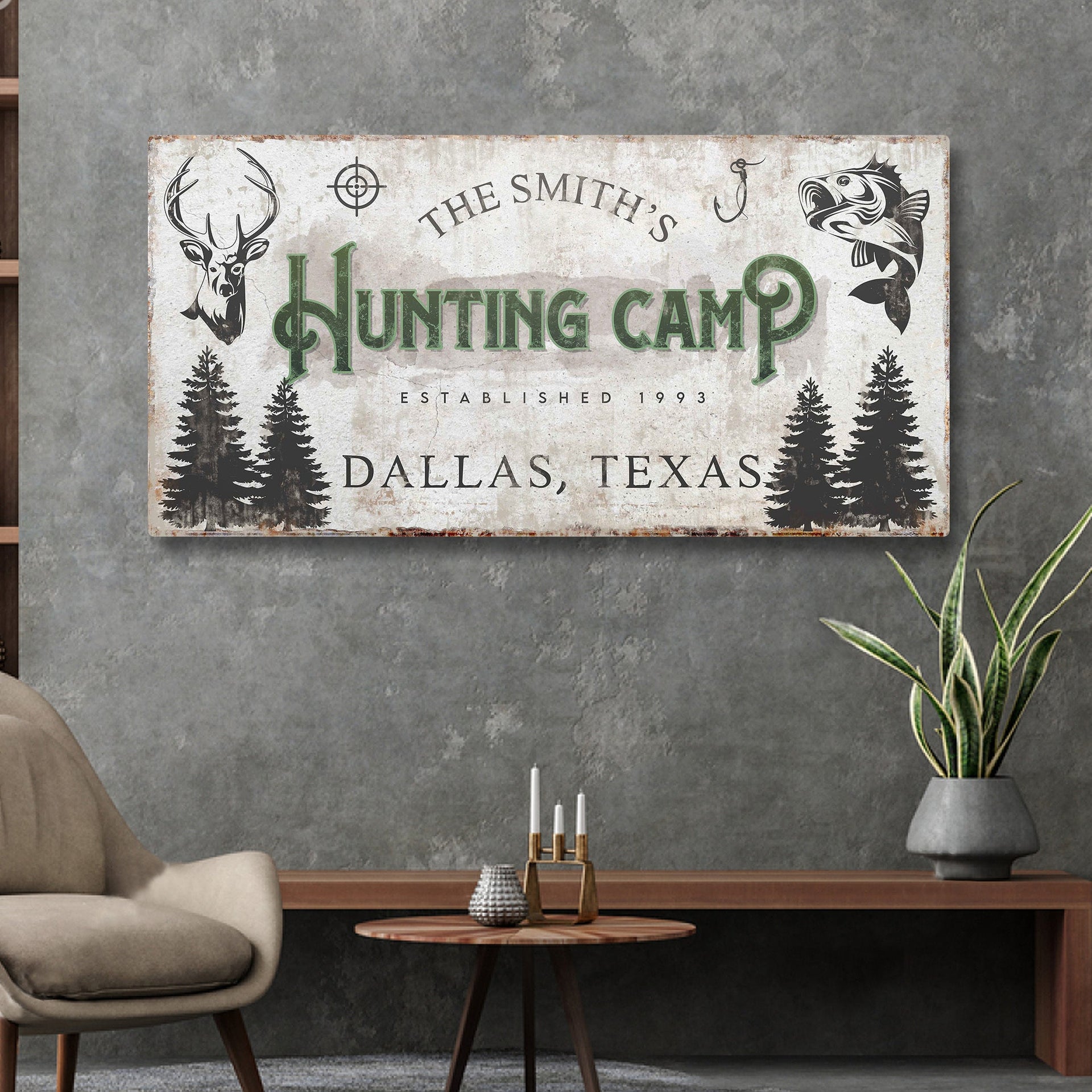 Fishing And Hunting Sign