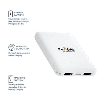 Pursonic Electric Plush Heated Poncho Shawl & Ultra-Compact Power Bank