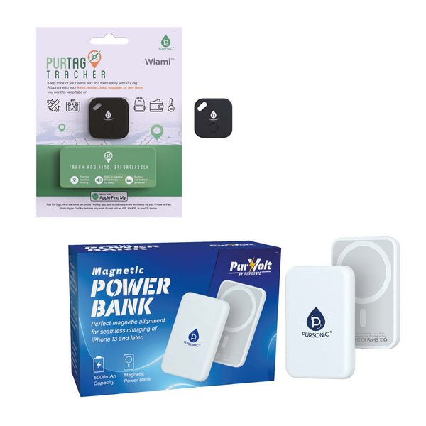🧳 Pursonic Stay Charged & Never Lose Track Travel Bundle🌍 - Gifts for You 'n Me