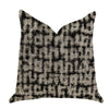 Modish Millie Luxury Throw Pillow in Black and Beige Tones