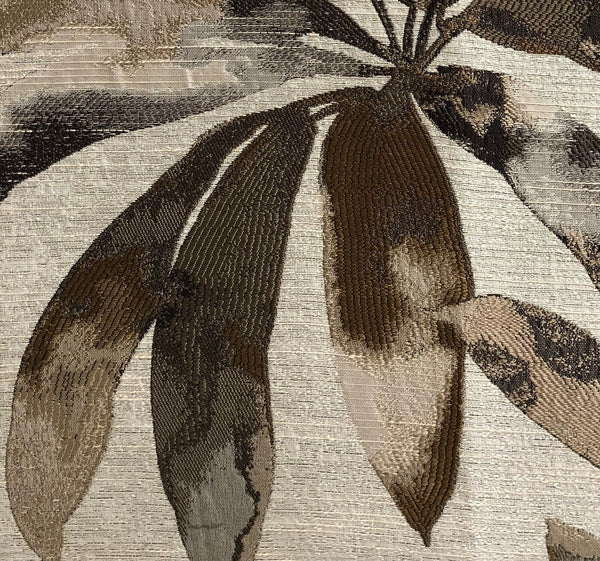 Santorini Cove Beige and Brown Tones Luxury Throw Pillow