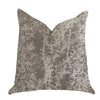 Garden Breeze Luxury Throw Pillow in Gray and Beige Colors