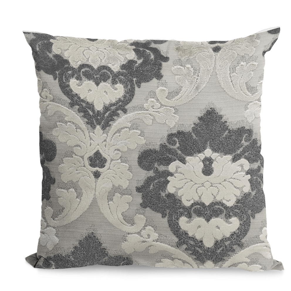Leilani Fleurs Luxury Throw Pillow in Blue and Beige Tones