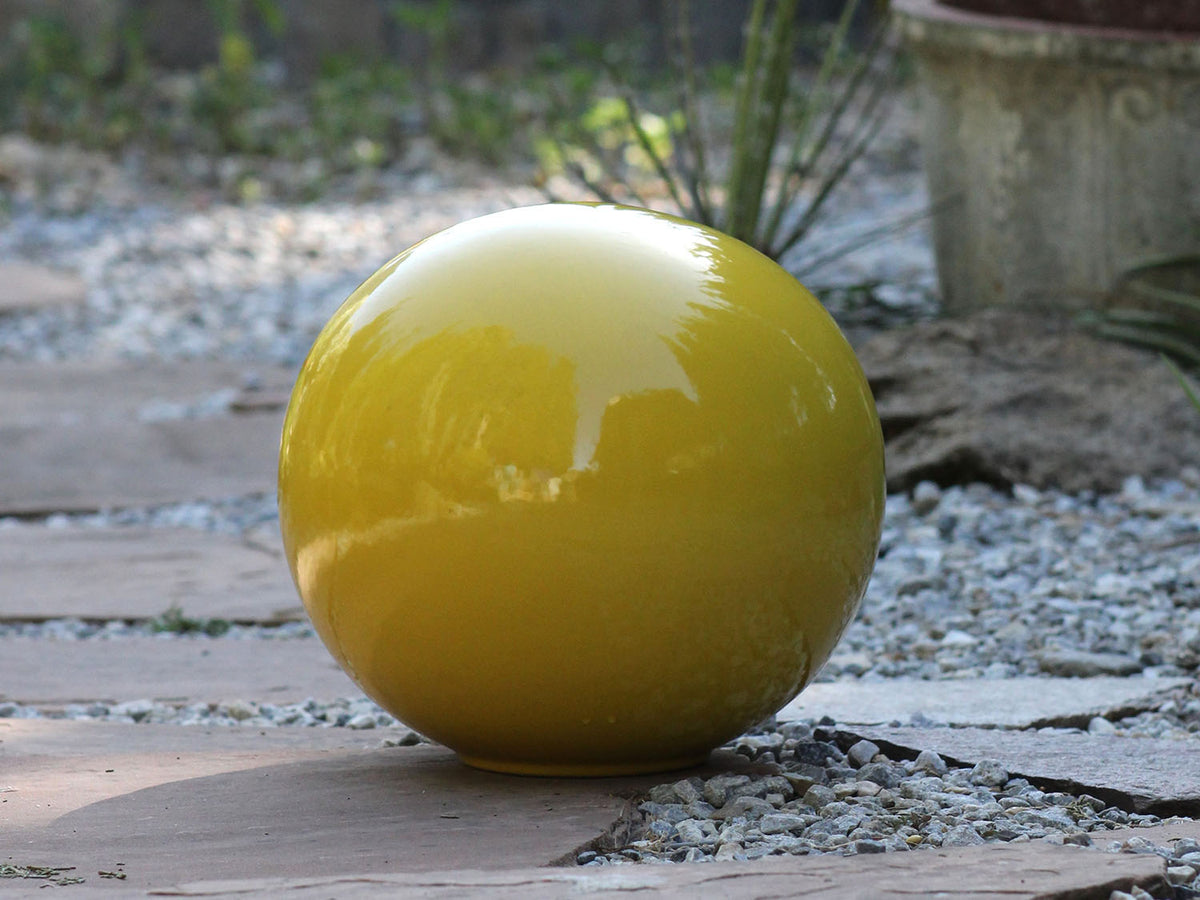 Outdoor Decorative Sphere Glazed By Plantatorem