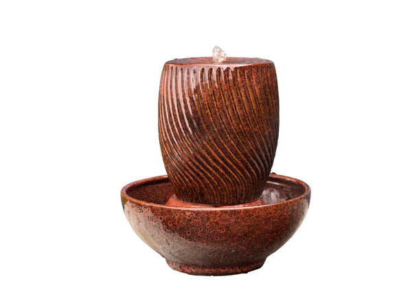 Sunset Twist Jar Fountain By Plantatorem