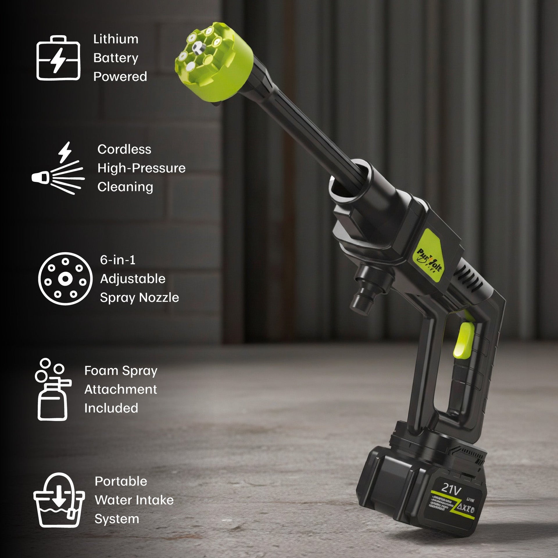 Powerful Cordless Pressure Washer & 3-in-1 Turbo Air System