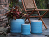 Cylinder Ombre Planter By Plantatorem - Ombre Blue / 9.5" D x 9.5" H ( Single Pot )